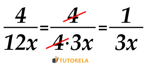 En el denominador hay una multiplicación de 12 por la incógnita X