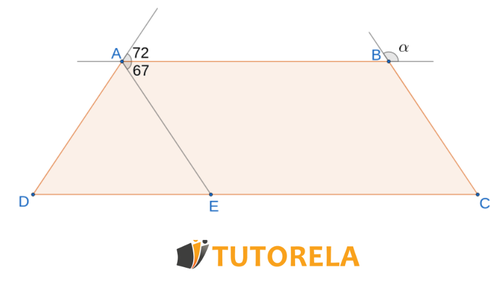 Dado que ABCD es un trapecio isósceles