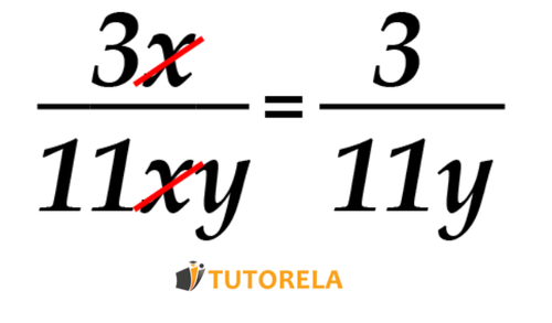 We will simplify in X