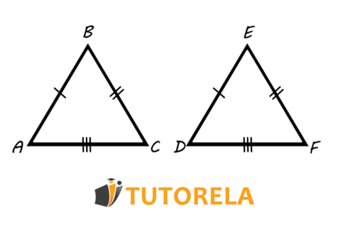 Datos tenemos dos triángulos Δ ABC Δ DEF
