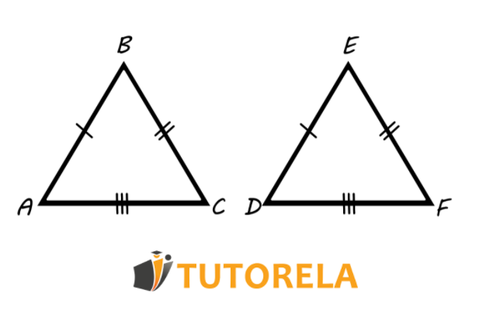 We have two triangles Δ ABC Δ DEF