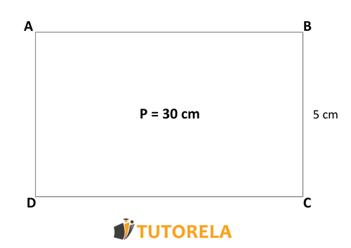 image of Given the rectangle in the figure p=30