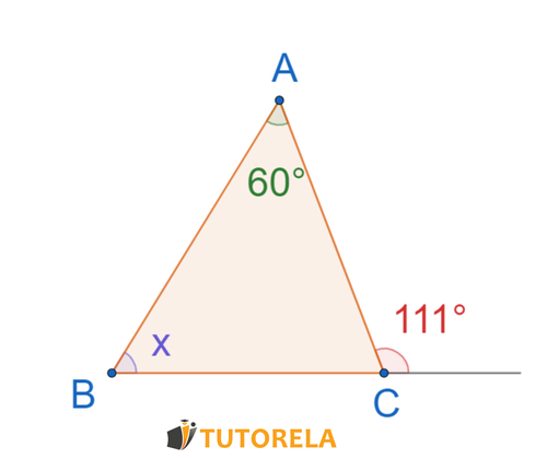 3.c - Exercises on addition and subtraction of angles Calculate the value of x
