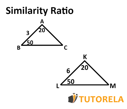 two triangles similar to ABC and KLM