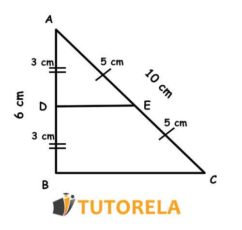 Calculate the area of the new DECB trapezoid