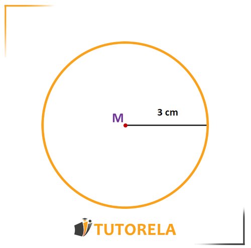 A - The given radius is 3 cm