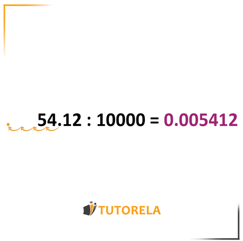 8a - the decimal point will move 4 steps to the left