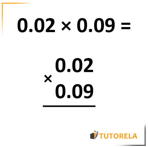 4a - the decimal point is under the other decimal point