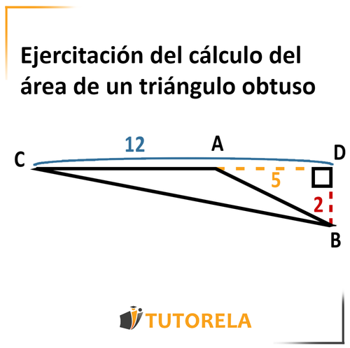 12,5,2, Ejercitación del cálculo del área de un triángulo obtuso