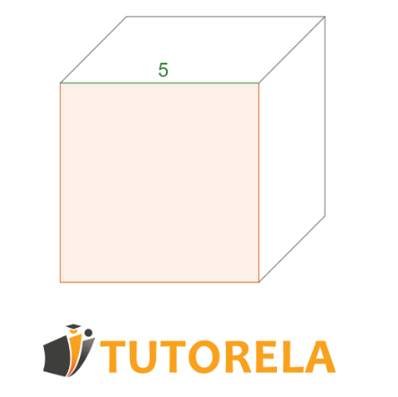 Exercise 4 - Given a cube whose edge length is equal to 5 cm