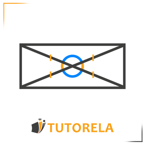 Mathematical diagram illustrating diagonals in a rectangle. Shows properties of diagonals intersecting at the center, bisecting each other, and forming congruent triangles. Geometry concept explanation.