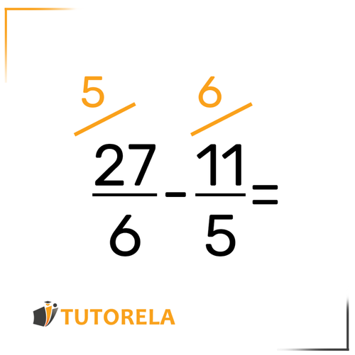 3a - Convertir los dos números en fracciones equivalentes