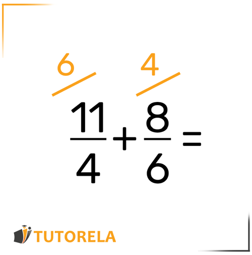 3b - Convertir los dos números en fracciones equivalentes