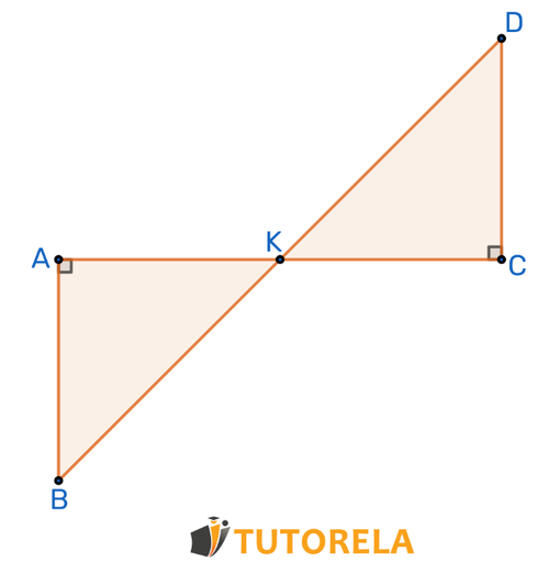 The segments AC and BD intersect at point K