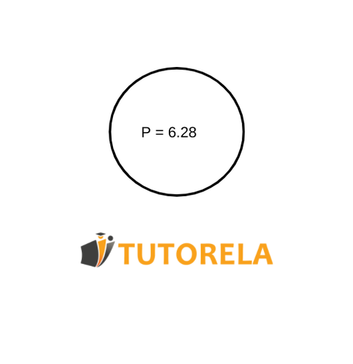 Given the circle with a circumference of 6.28