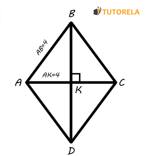Given the rhombus ABCD