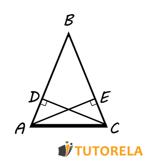 In triangle ABC, two of its heights are equal