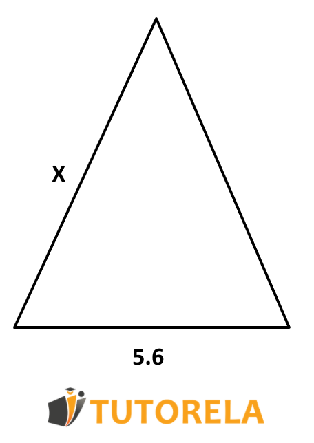 Exercise 2 Given the isosceles triangle
