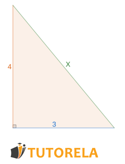 Exercise 2 Given the right triangle