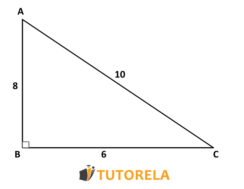 a right triangle, calculate its area