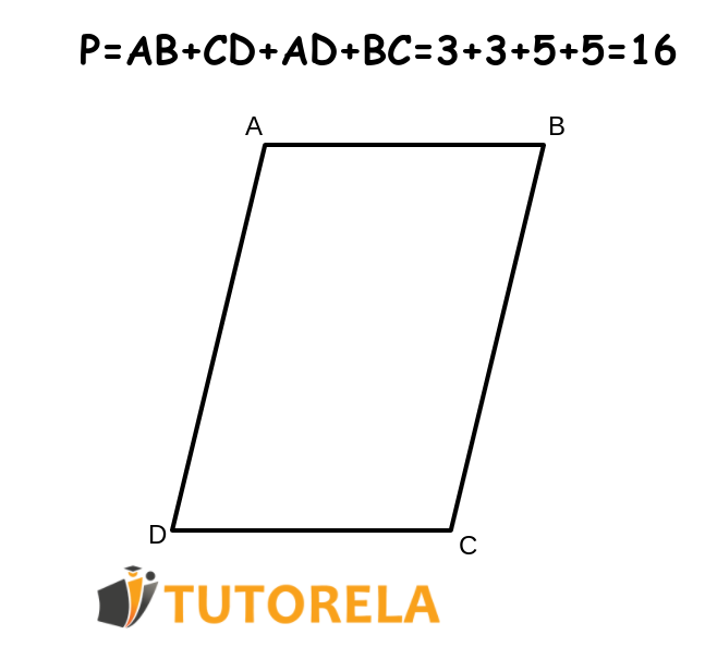 Example Given the parallelogram ABCD