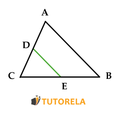 We can demonstrate that there is a midsegment in a triangle