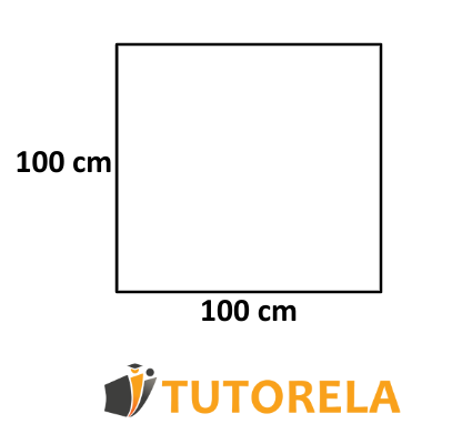 image of a 100cm^2 square