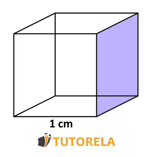 a cube whose length of each of its sides is 1 cm