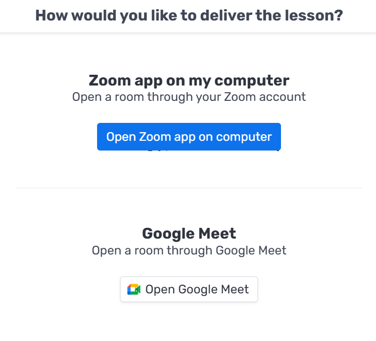 An online lesson can be taught in two ways