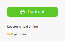 or when they open a tutor's profile, also using the "Contact" button